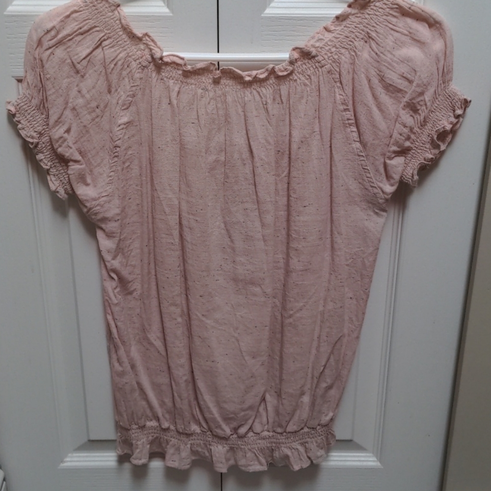 Forever 21 Pink Ruffled Top - Picture 3 of 3